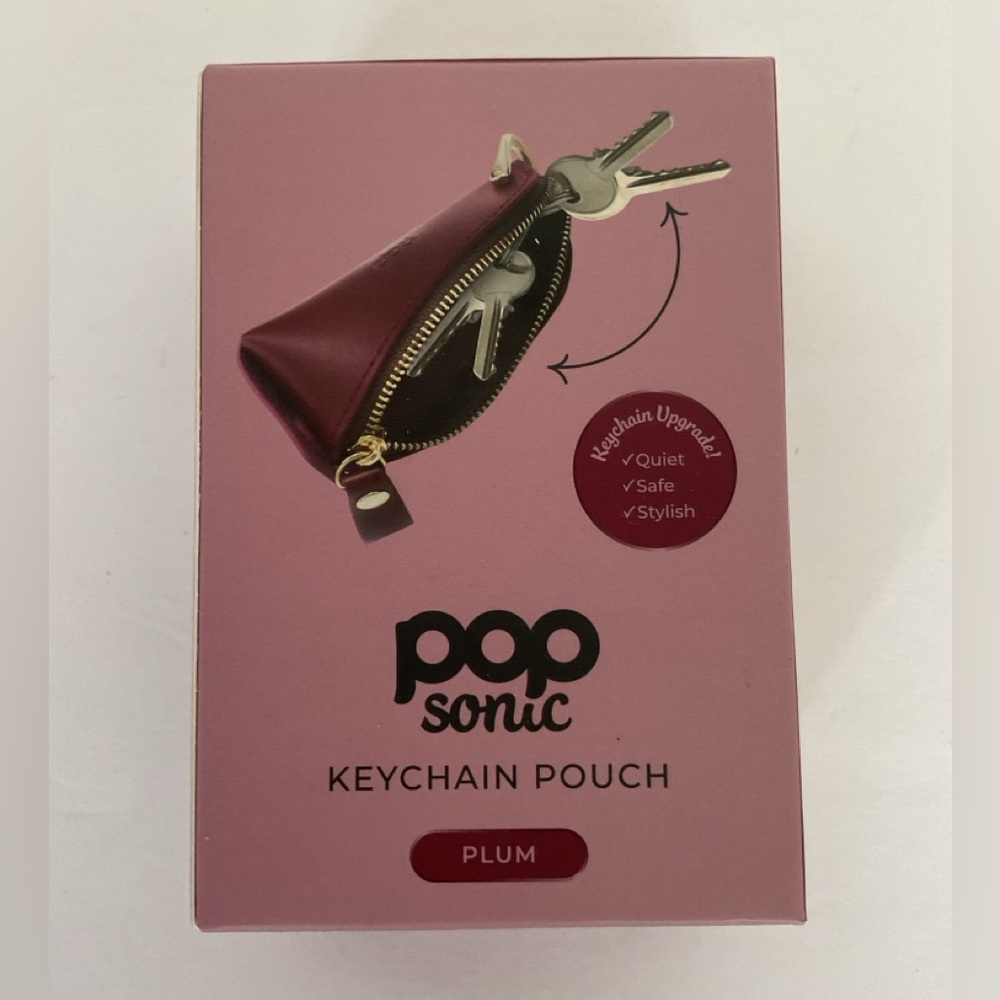 Pop So ic Vegan Leather Keychain Coin Purse NWT